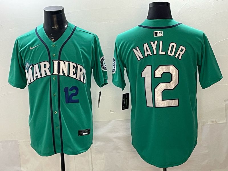 Men Seattle Mariners #12 Naylor Green Game 2026 Nike MLB Jersey style 08->seattle mariners->MLB Jersey